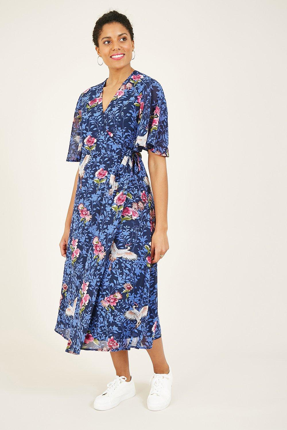 Yumi Crane Floral 'Nancy' Midi Dress | Debenhams