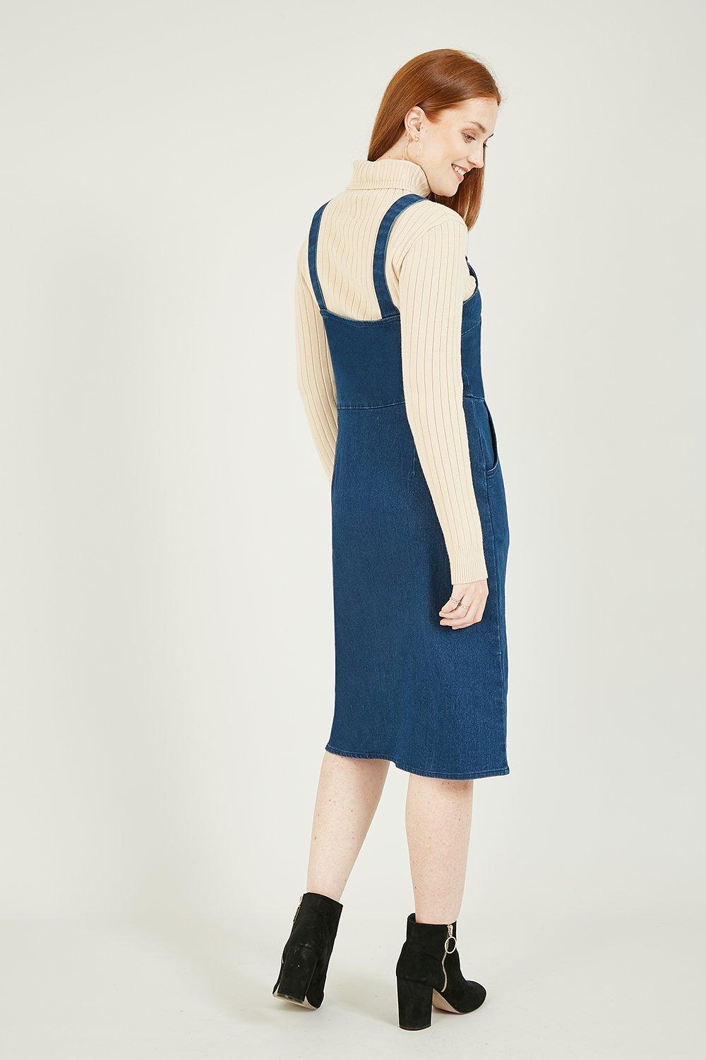 denim pinafore dress debenhams