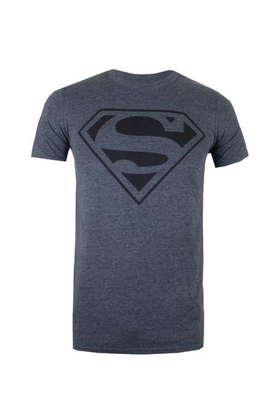DC Comics Dark Grey Mono Superman Cotton T-shirt