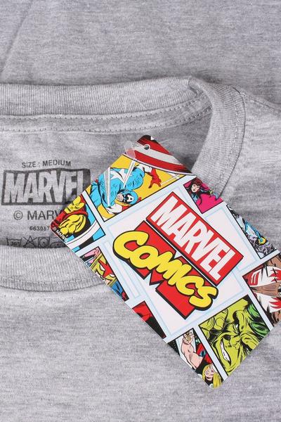 Marvel Grey Captain America Torn Cotton T-Shirt