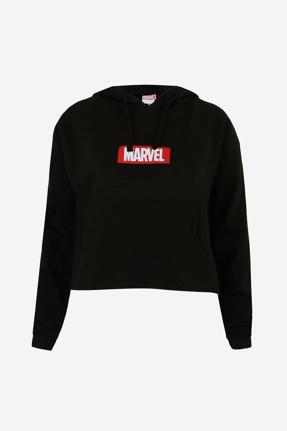 Hoodies & Sweatshirts | Box Logo Womens Cropped Hoodie | Marvel