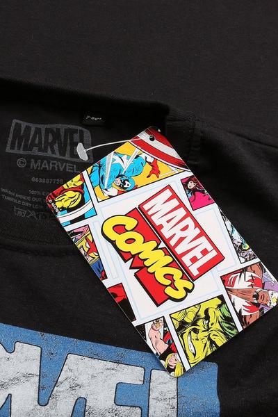 Marvel Black Hulk Grab Cotton T-Shirt