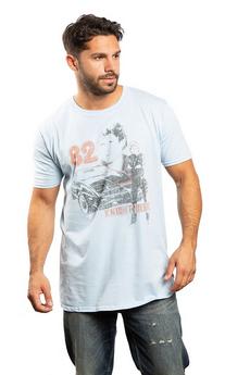 Knight Rider Light Blue Knight Rider 82 Cotton T-shirt