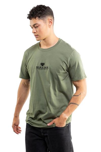 DC Comics Khaki Wayne Industries Icon Emb Cotton T-shirt