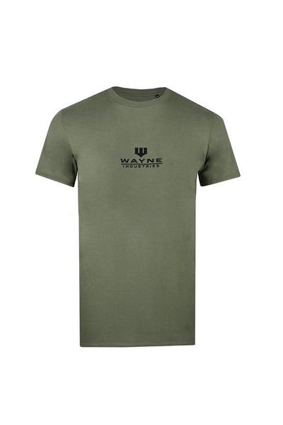 DC Comics Khaki Wayne Industries Icon Emb Cotton T-shirt
