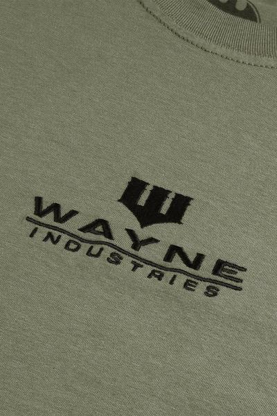 DC Comics Khaki Wayne Industries Icon Emb Cotton T-shirt