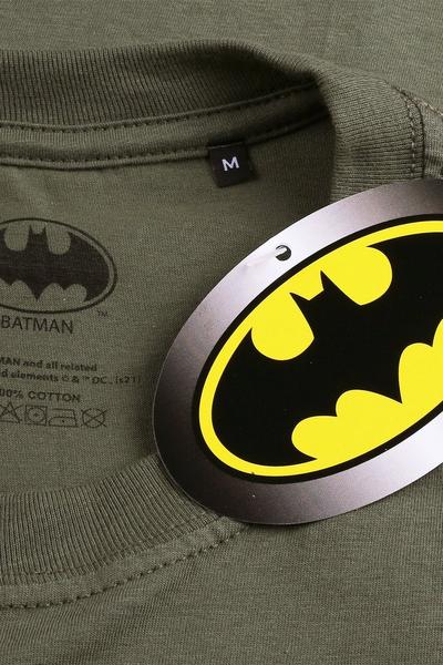DC Comics Khaki Wayne Industries Icon Emb Cotton T-shirt