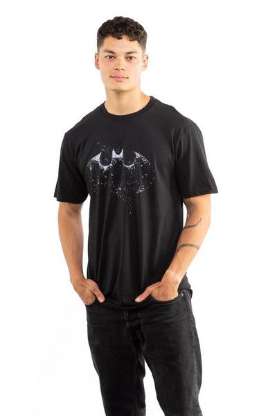 DC Comics Black Batman Galaxy Cotton T-shirt