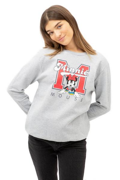 Disney Grey Minnie Mouse Sports Cotton Sweatshirt