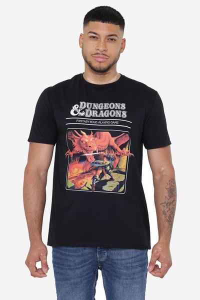 Dungeons & Dragons Black Red Dragon Original Mens T-Shirt