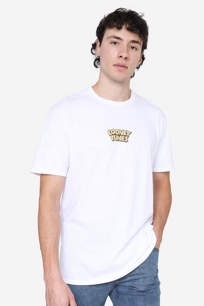 Looney Tunes White International Mens T-Shirt