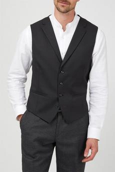 Gibson London Grey Twill Waistcoat
