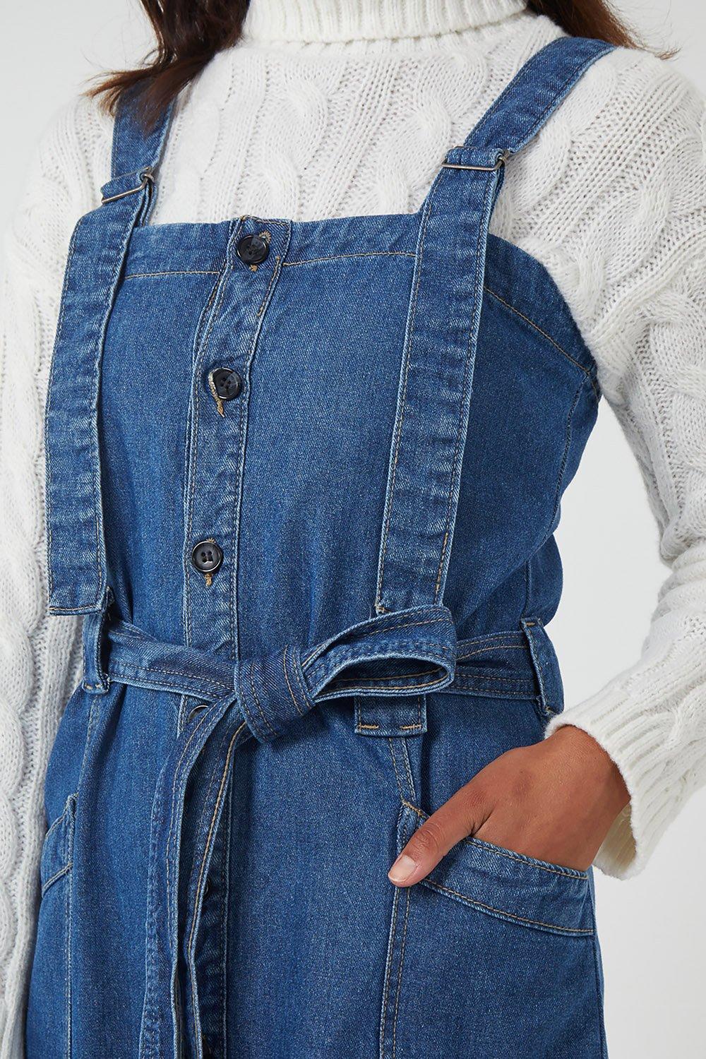 denim pinafore dress debenhams