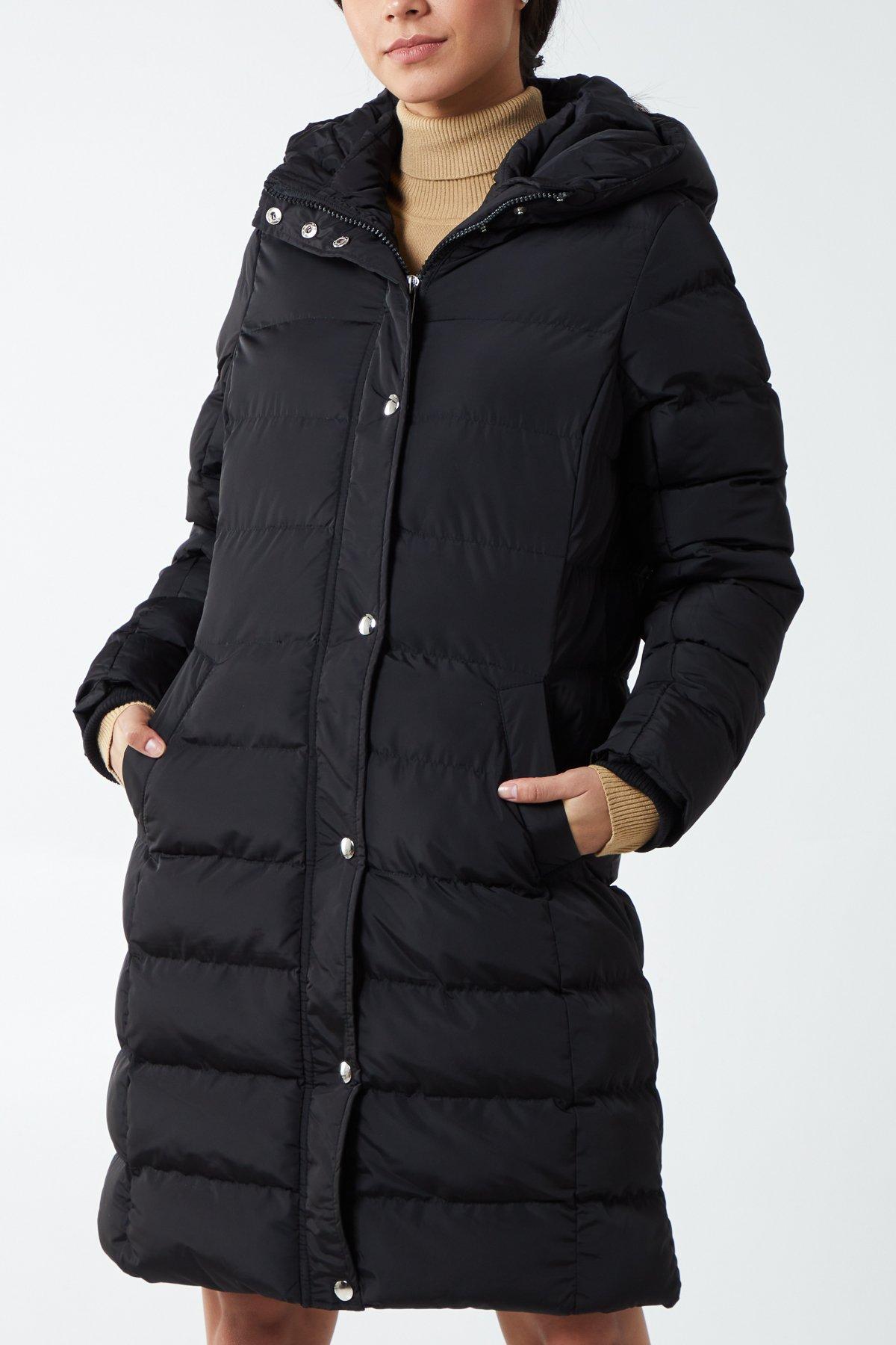 long black puffer jacket ladies