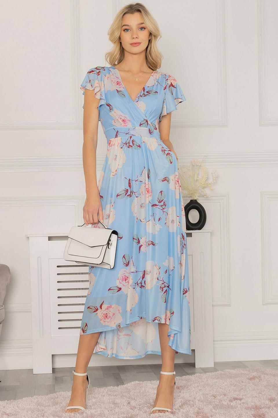 Dresses | Eleanor Wrap Mesh Maxi Dress | Jolie Moi