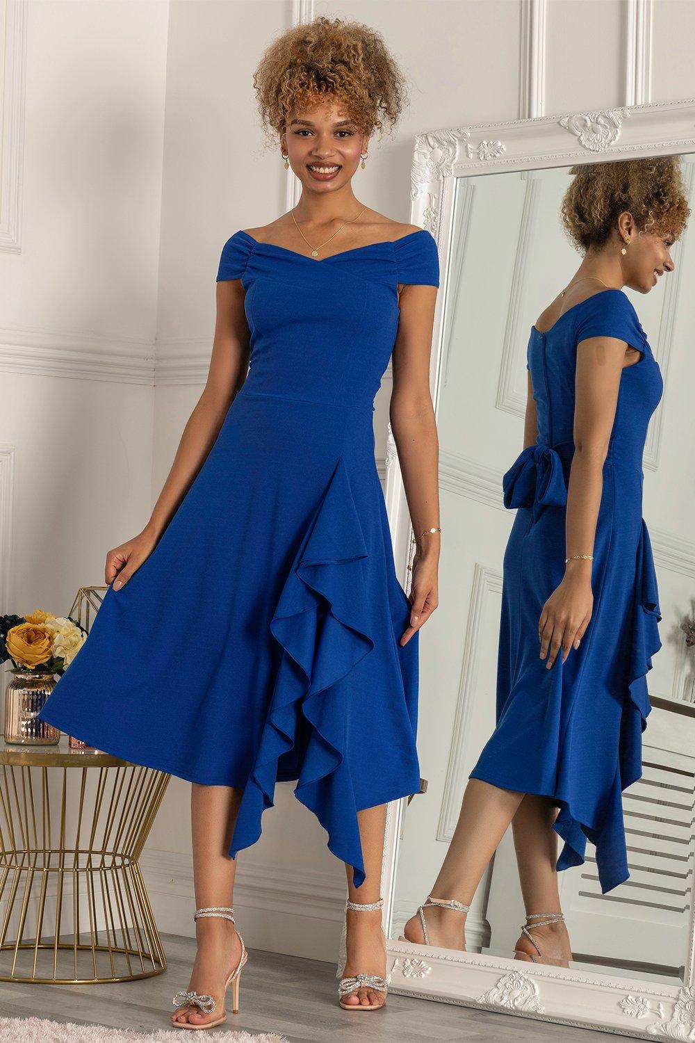 Jolie Moi Desiree Frill Fit & Flare Dress | Debenhams image.