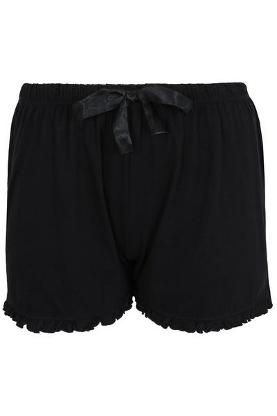 Yours Black Pyjama Shorts