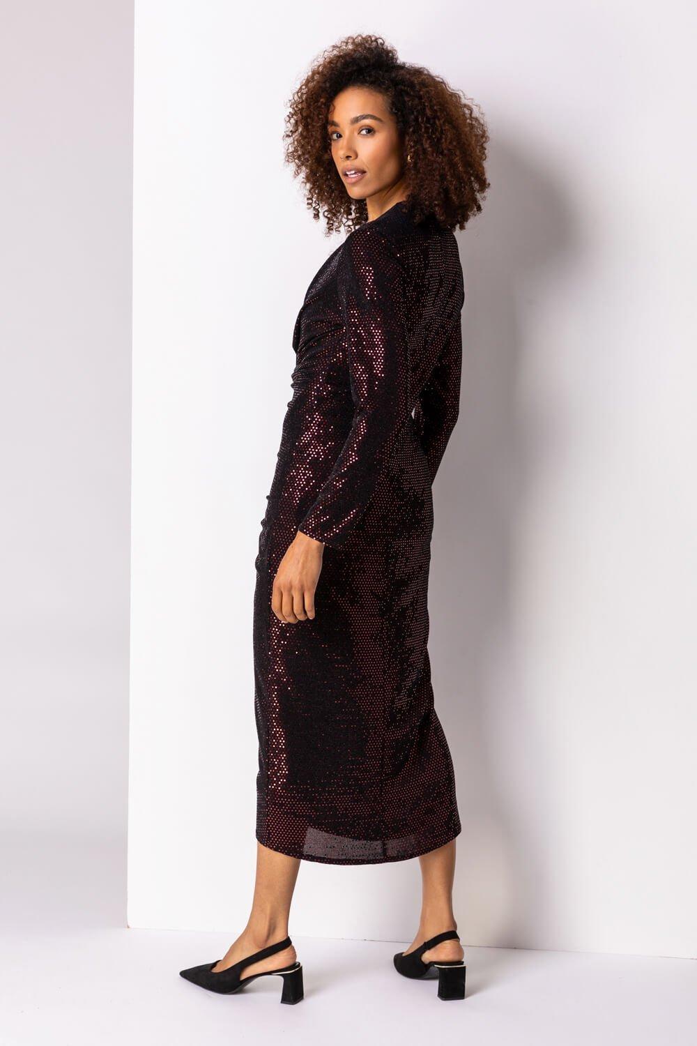 debenhams black sequin dress
