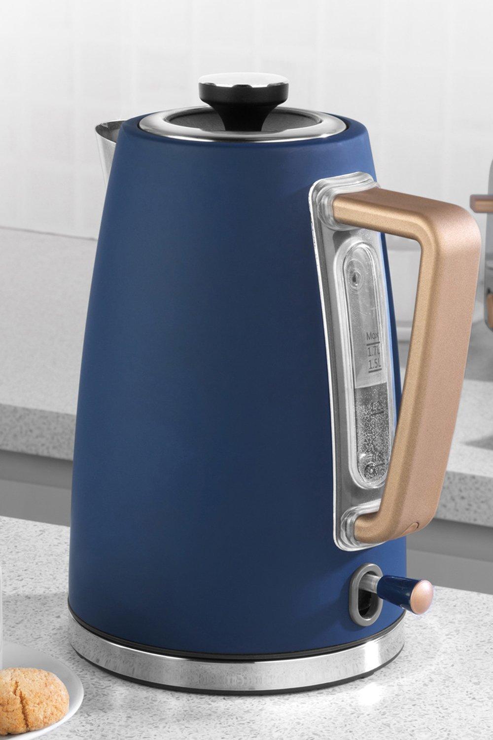 indigo kettle and toaster