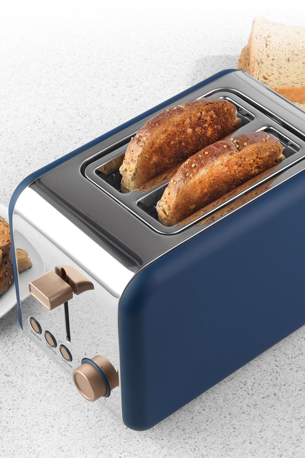 indigo kettle and toaster