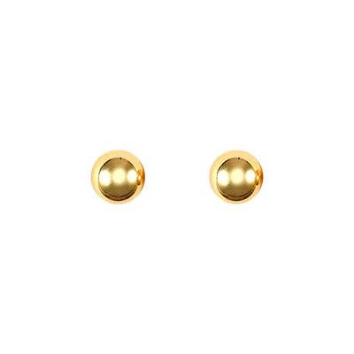 Jewelco London Gold 9ct Yellow Gold Ball Bead Stud Earrings, 3mm