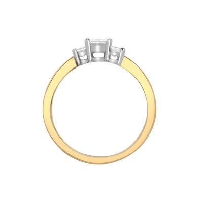 Jewelco London Gold 18ct Gold 1ct Diamond Trilogy Engagement Ring 5mm