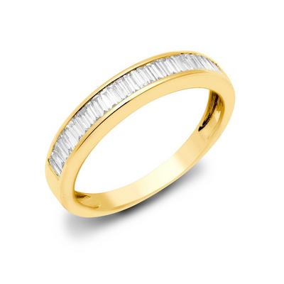 Jewelco London  18ct Gold 0.5ct Diamond Dainty Band Eternity Ring