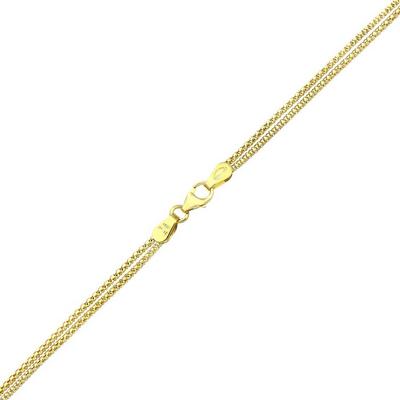 Jewelco London Gold 9ct Gold Popcorn Negligee Necklace 18 inch