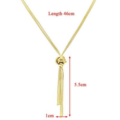 Jewelco London Gold 9ct Gold Popcorn Negligee Necklace 18 inch