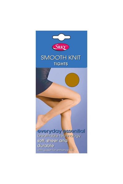 Silky Tan Smooth Knit Tights (1 Pairs)
