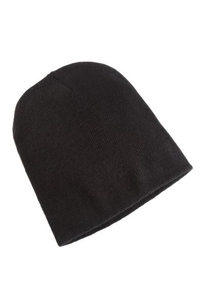 Yupoong Black Flexfit Heavyweight Standard Beanie Winter Hat