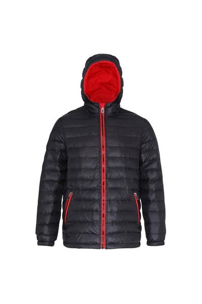 2786 Black Hooded Water & Wind Resistant Padded Jacket