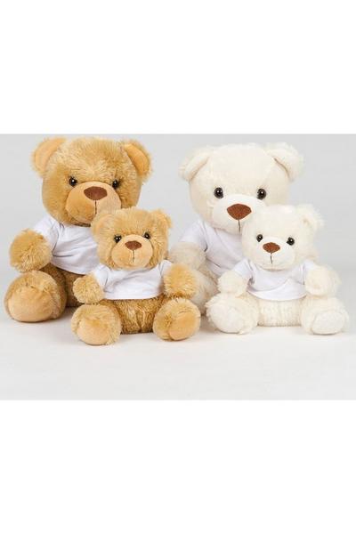 Mumbles Brown Plush Teddy Bear In A T-Shirt