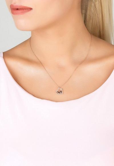 Latelita Rose Gold Heart Mum Pendant Necklace Rosegold