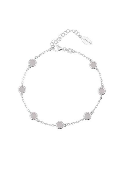 Latelita Pink Palermo Bracelet Silver Rose Quartz