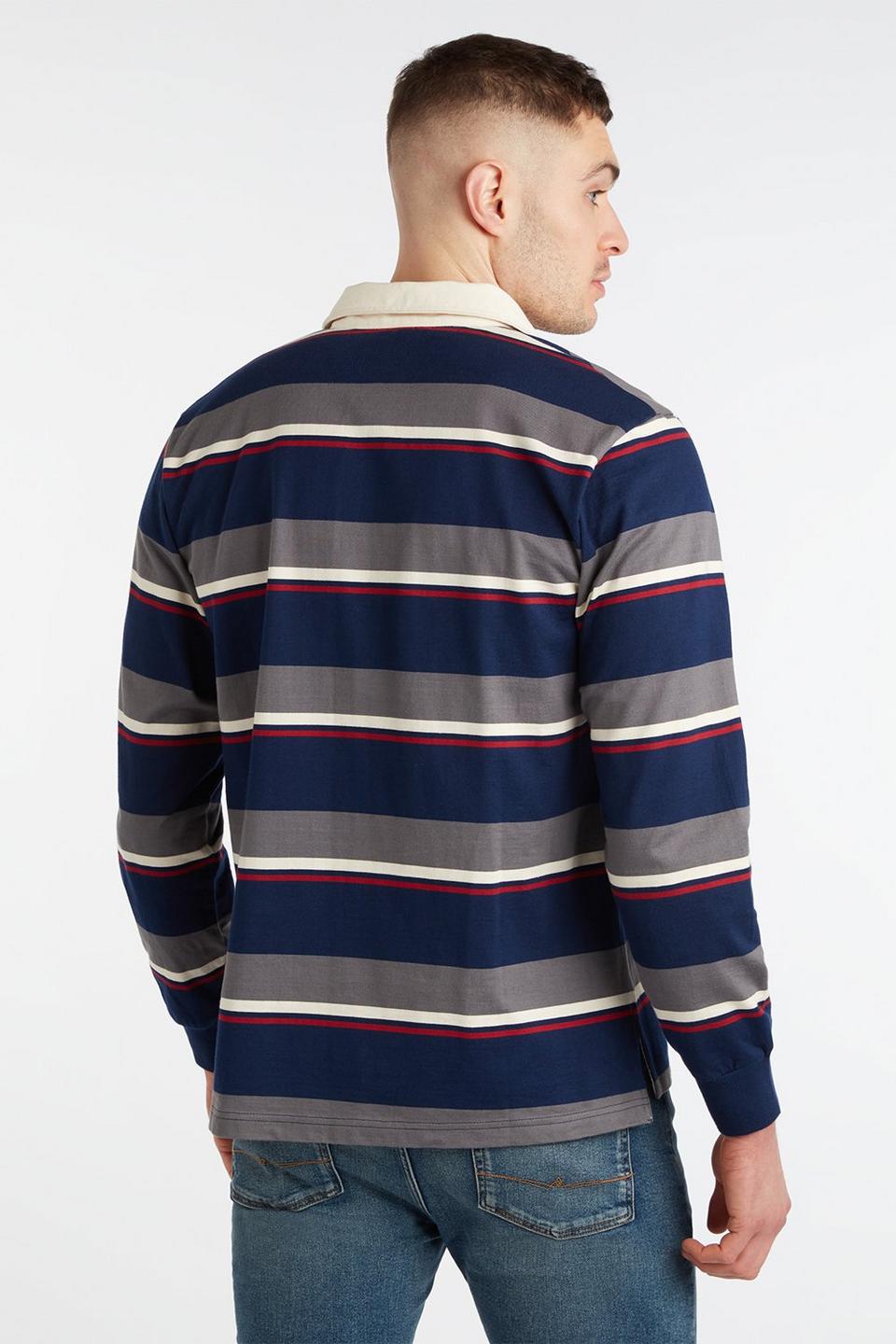 Polos | RFU Colour Block Striped Long Sleeve Rugby Shirt | Umbro