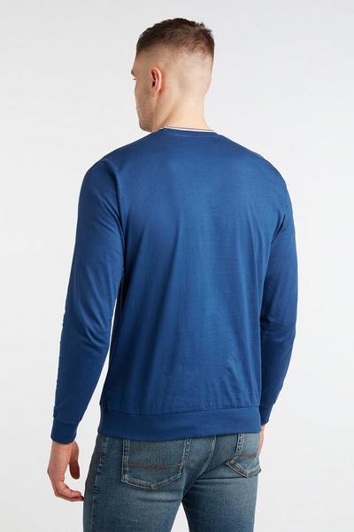 Umbro Navy England Classic Contrast Rib Long Sleeve T-shirt