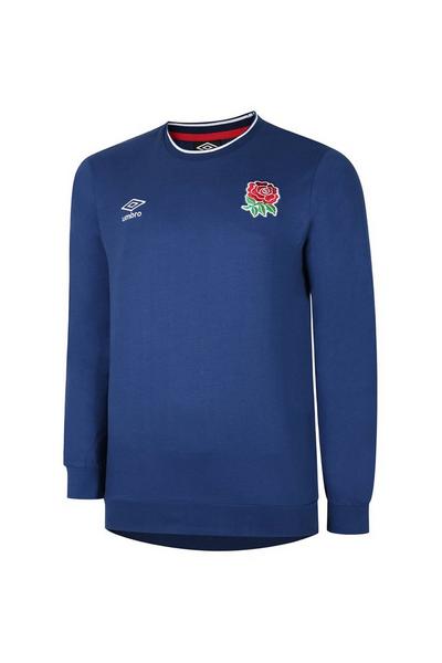 Umbro Navy England Classic Contrast Rib Long Sleeve T-shirt