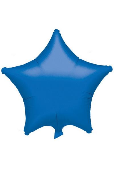 Amscan Blue 18 Inch Plain Star Shaped Foil Balloon