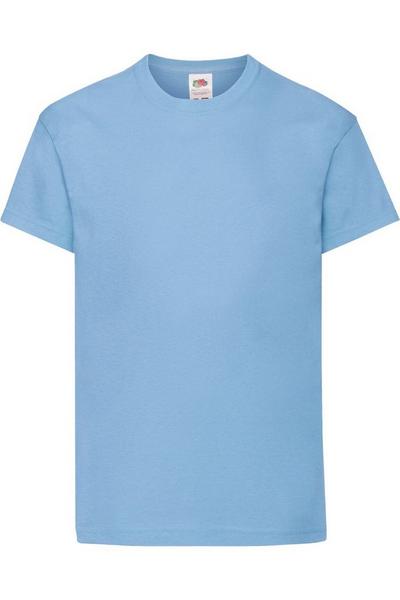 Fruit of the Loom Blue Original Short Sleeve T-Shirt