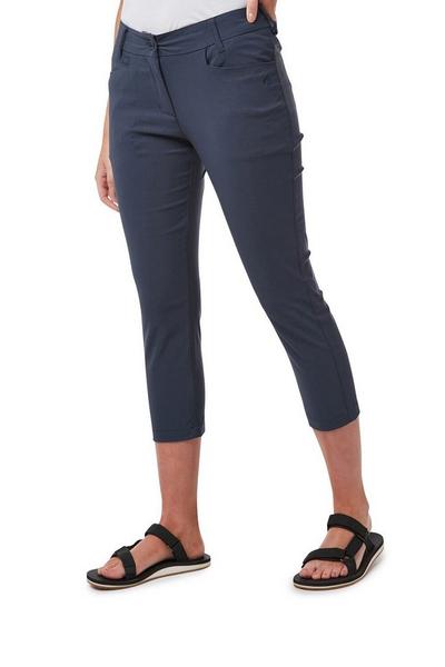Craghoppers Navy Stretch 'NosiLife Clara' Crop Trousers