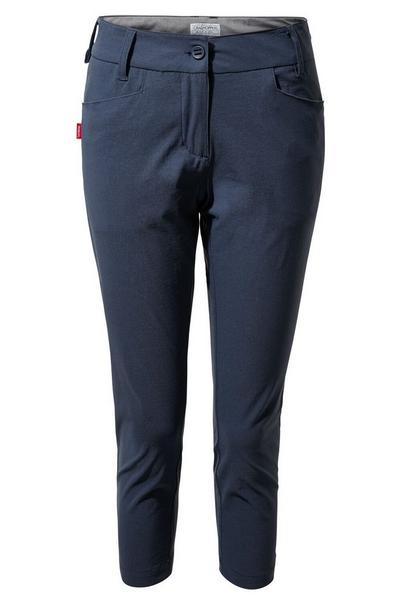 Craghoppers Navy Stretch 'NosiLife Clara' Crop Trousers
