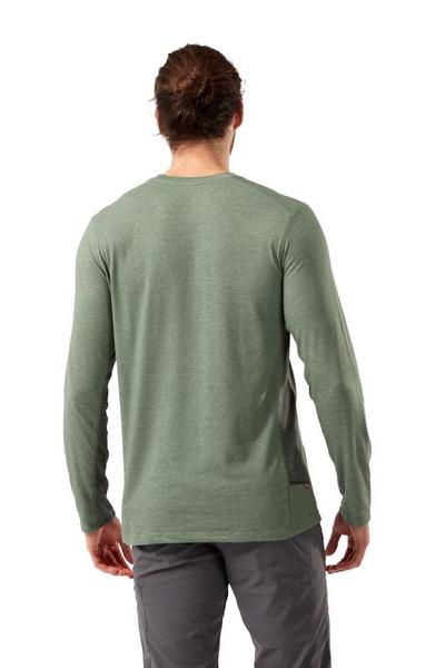Craghoppers Green Cotton-Blend 'NosiLife Talen' Long Sleeve T-Shirt