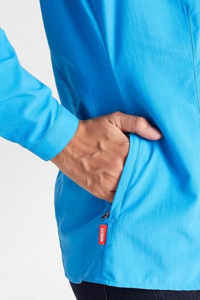 Craghoppers Blue Insect-Repellent 'NosiLife Adventure II' Long Sleeve Shirt