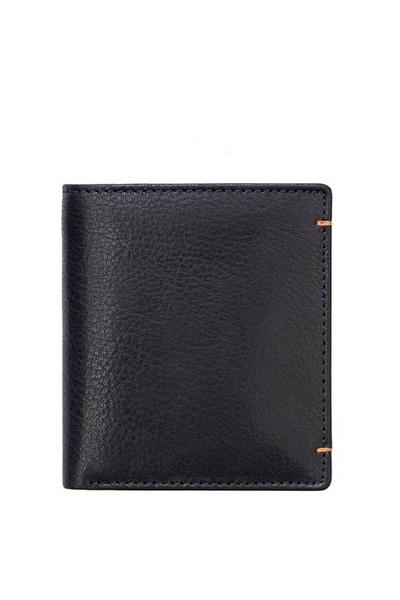 PRIMEHIDE Black 'Trumble' Leather Credit Card Wallet