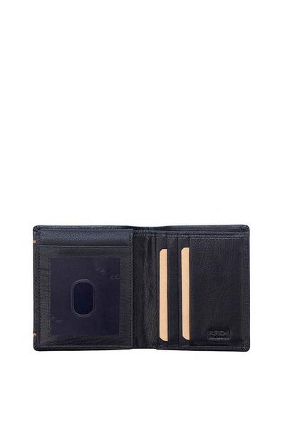PRIMEHIDE Black 'Trumble' Leather Credit Card Wallet