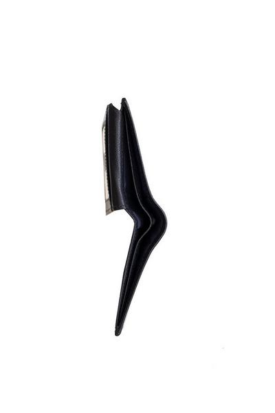 PRIMEHIDE Black 'Trumble' Leather Credit Card Wallet