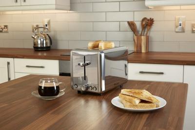 Swan Silver 2 Slice Toaster