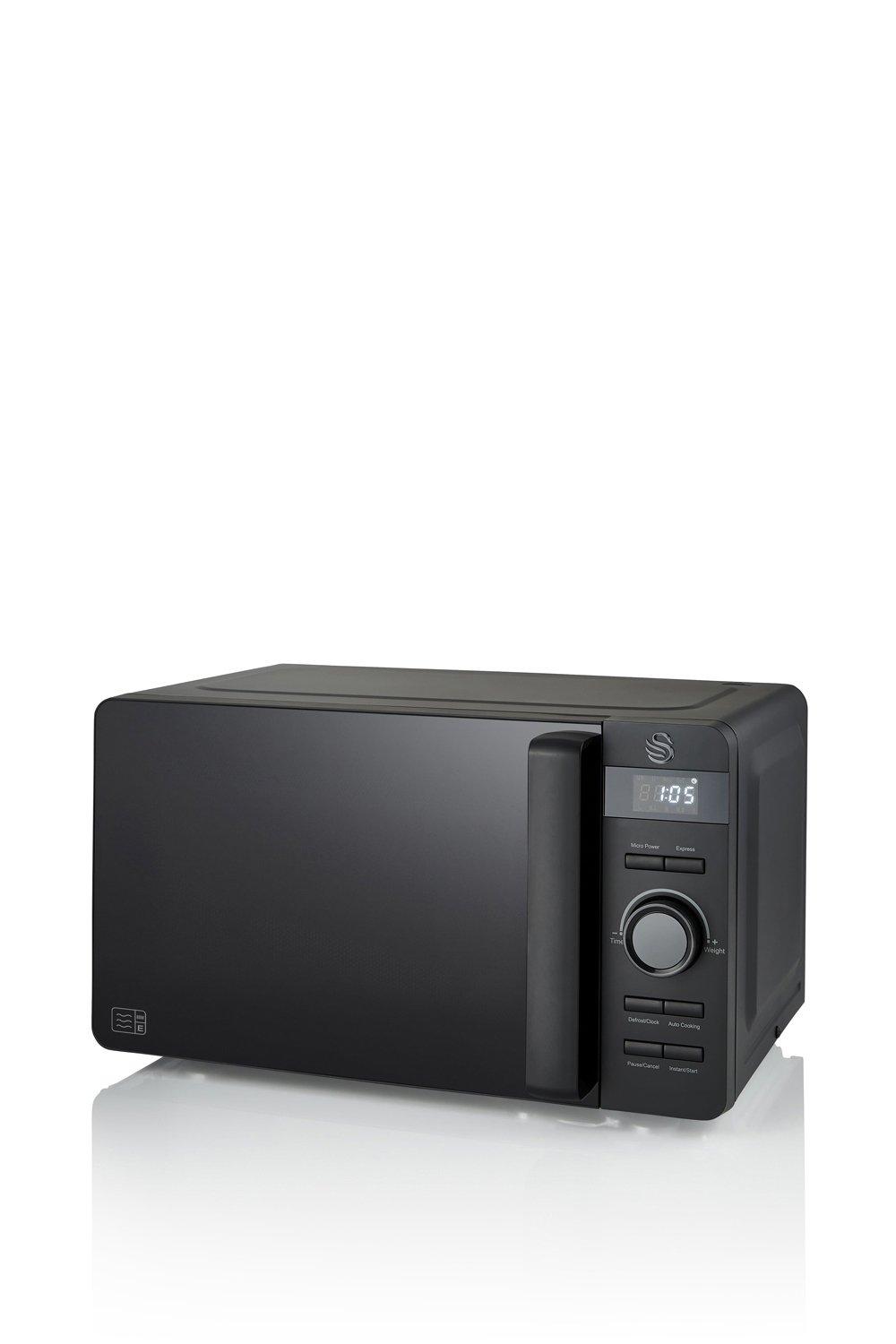 swan stealth black microwave