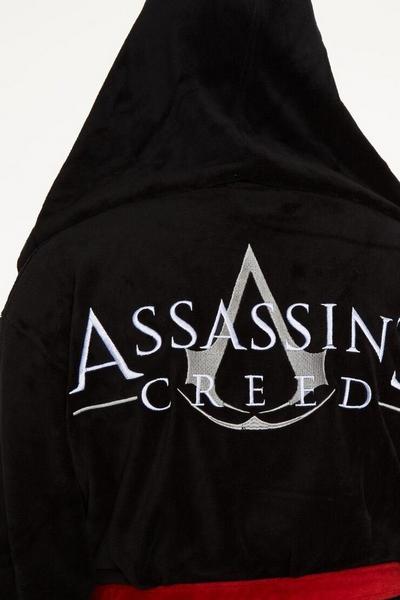 Groovy Black Assassins Creed Black Hooded Bathrobe